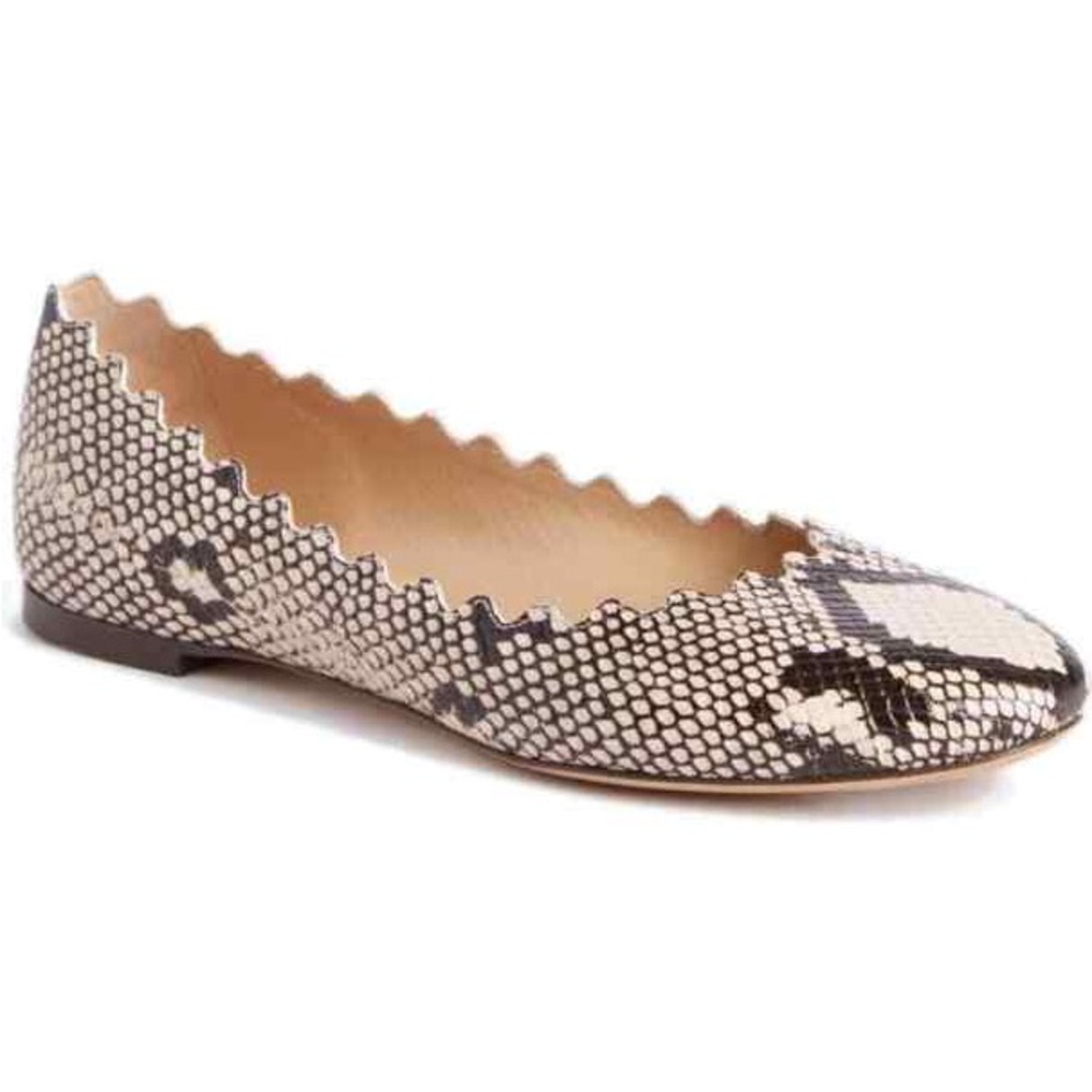 NEW Chloe Snake Flats